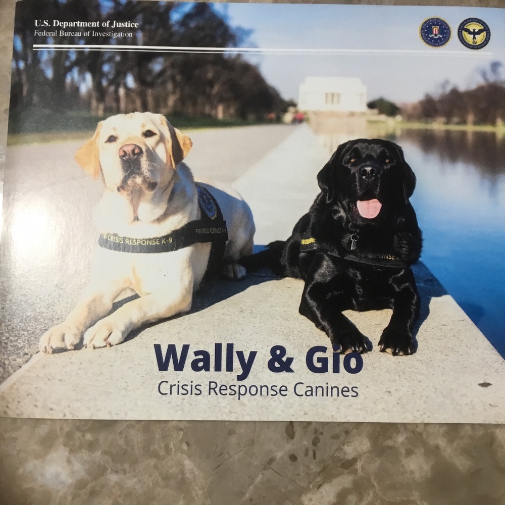 Wally & Gio FBI Crisis Response Canines Card (5 1/2 in x 5 1/2 in) - Picture 2 of 2